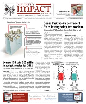 Cedar Park cover — September 2011