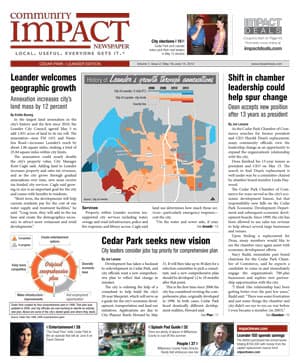 Cedar Park cover — May 2012