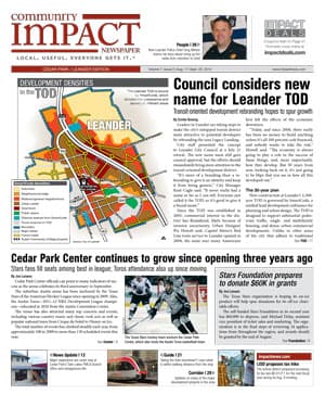 Cedar Park cover — August 2012