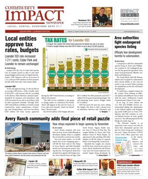 Cedar Park cover — September 2012