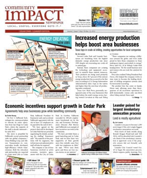 Cedar Park cover — November 2012
