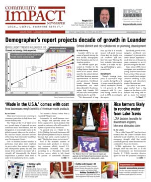 Cedar Park cover — December 2012