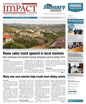 Cedar Park cover — January 2013