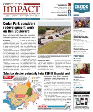 Cedar Park cover — April 2013