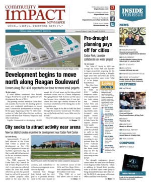 Cedar Park cover — August 2013