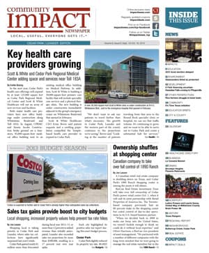 Cedar Park cover — September 2013