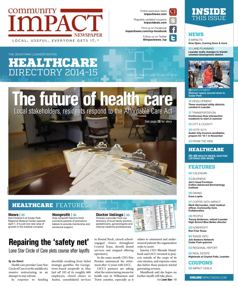 Cedar Park cover — June 2014