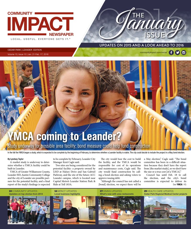 Cedar Park cover — January 2016