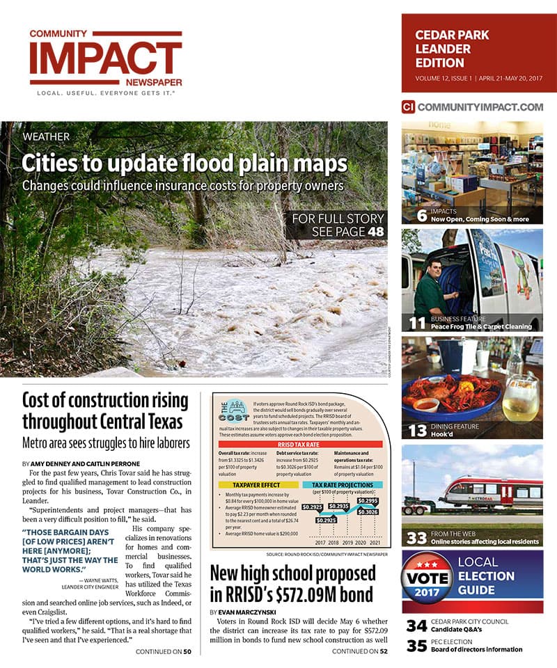 Cedar Park cover — May 2017