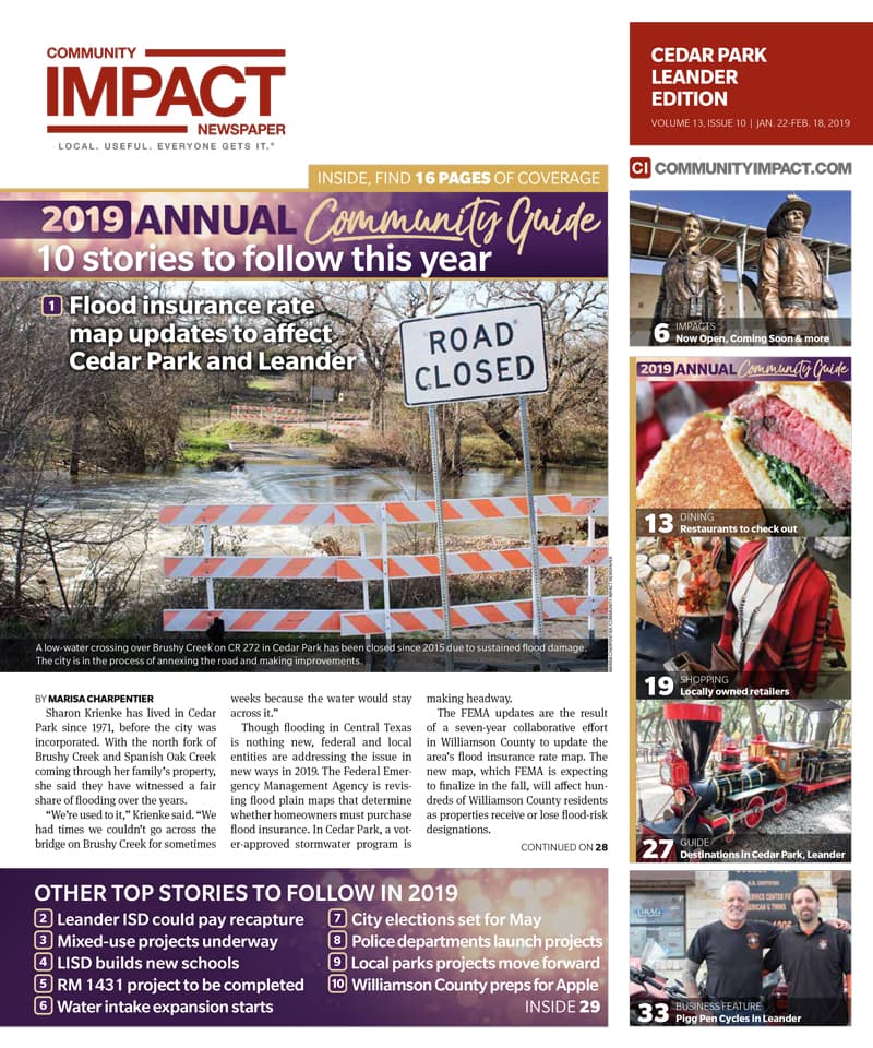 Cedar Park cover — January 2019