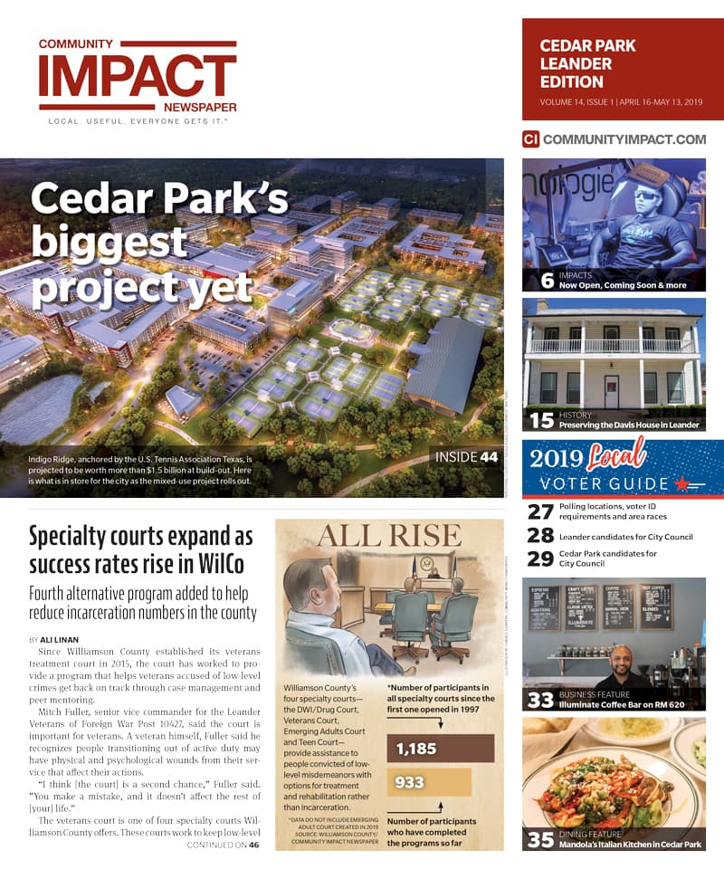 Cedar Park cover — April 2019