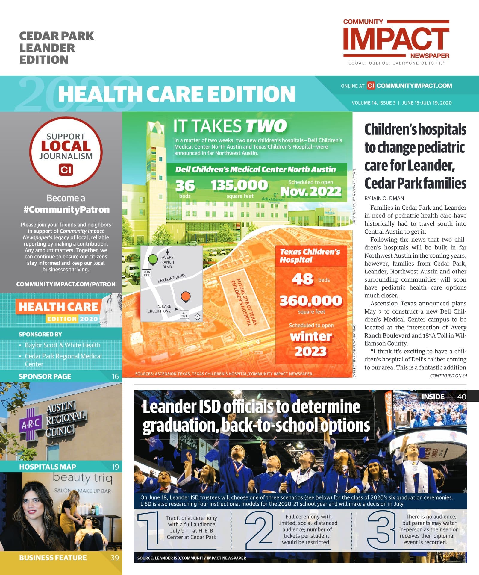 Cedar Park cover — June 2020