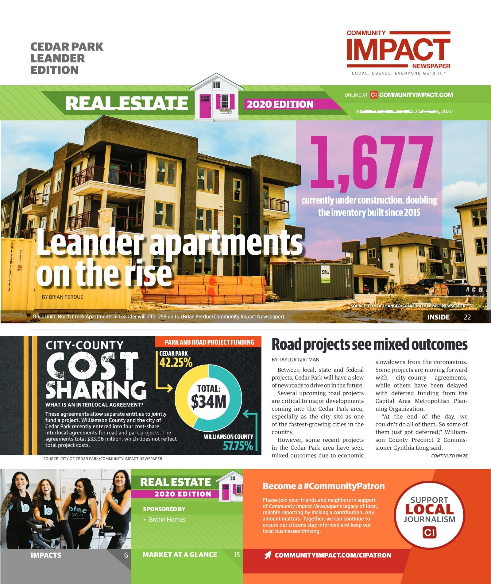 Cedar Park cover — July 2020
