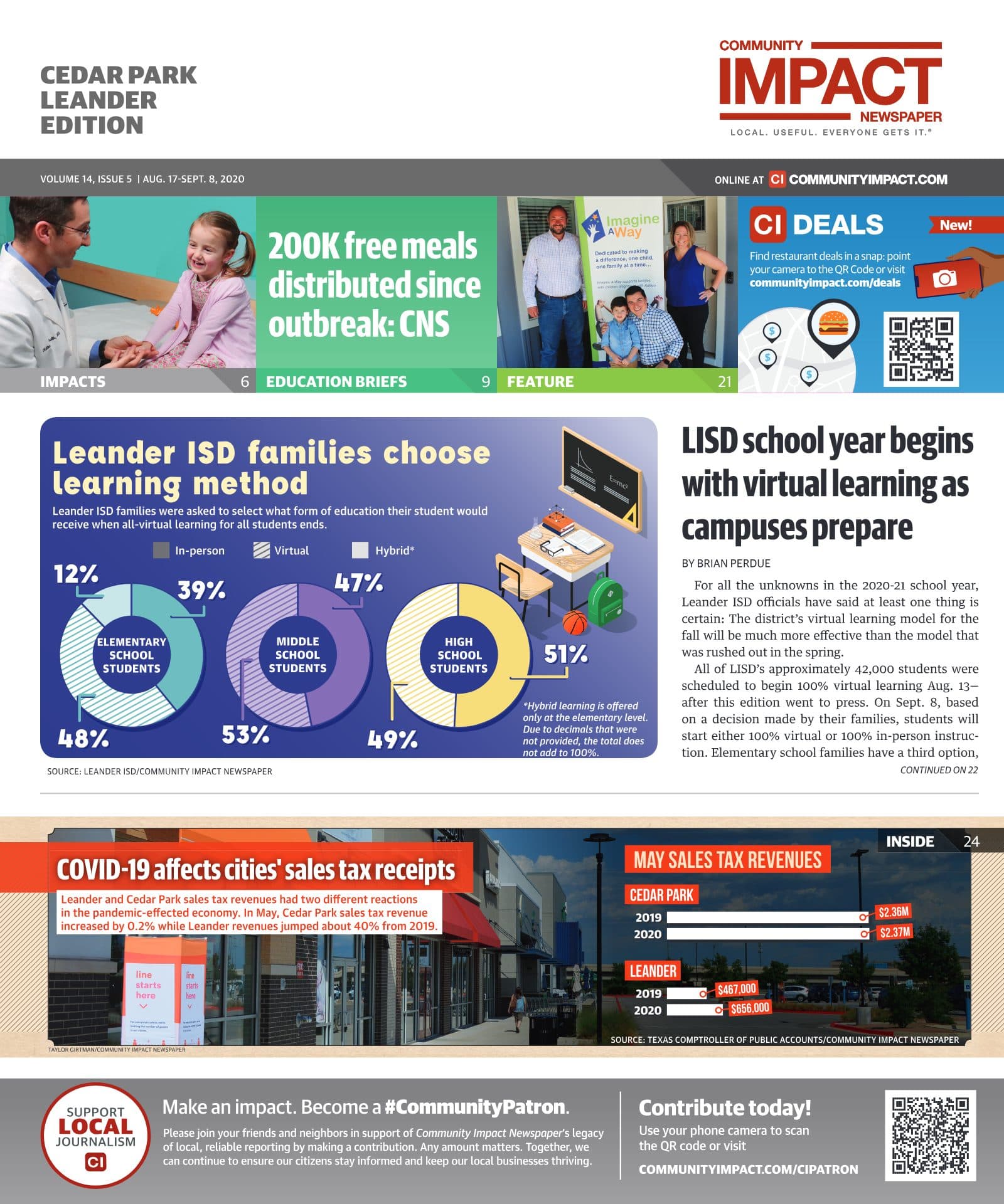 Cedar Park cover — August 2020