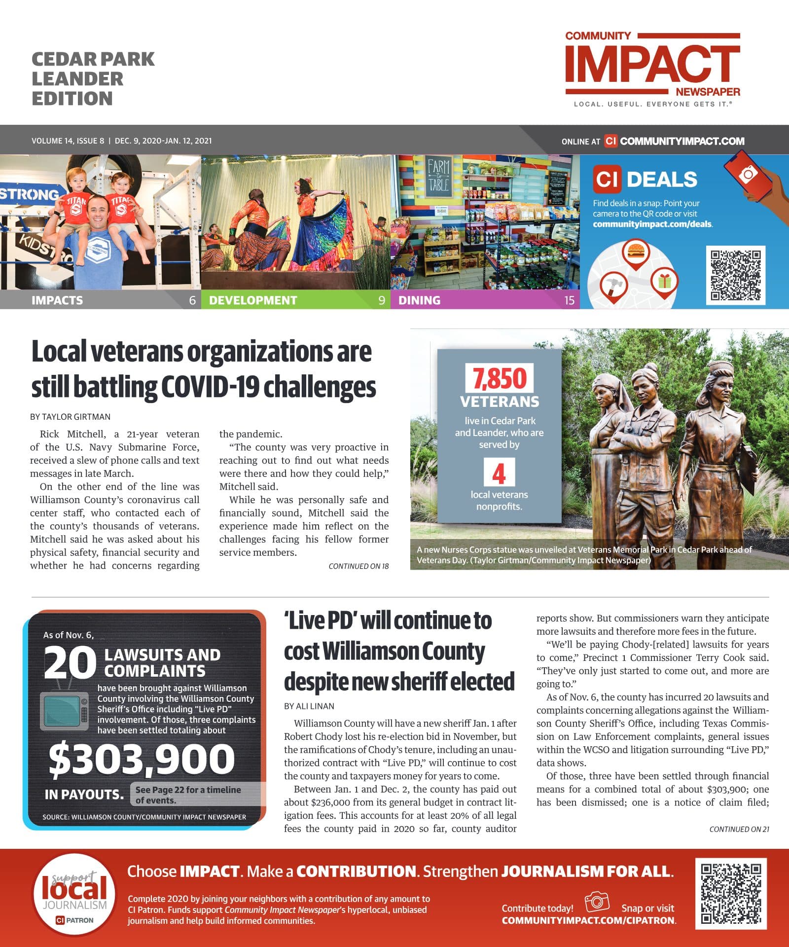 Cedar Park cover — December 2020