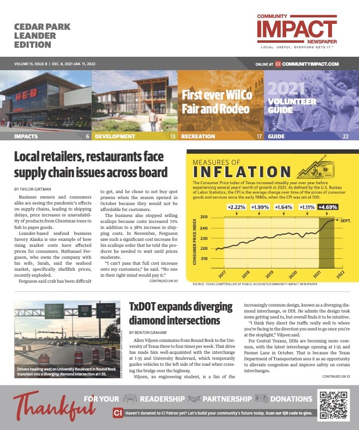 Cedar Park cover — December 2021