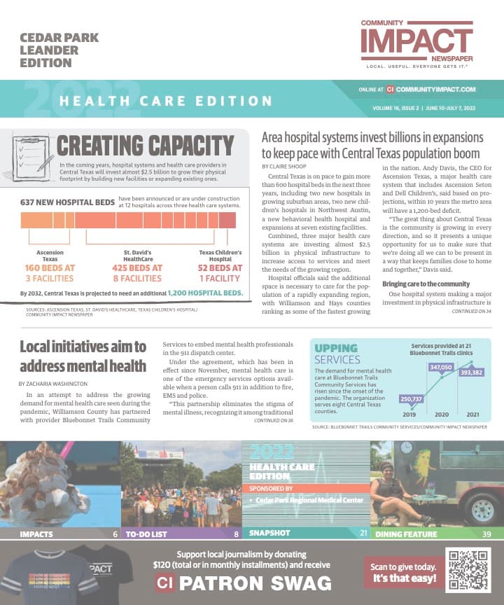 Cedar Park cover — June 2022