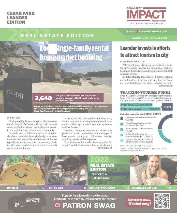 Cedar Park cover — July 2022