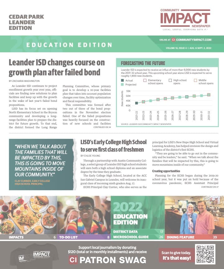 Cedar Park cover — August 2022