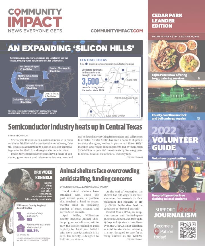 Cedar Park cover — December 2022