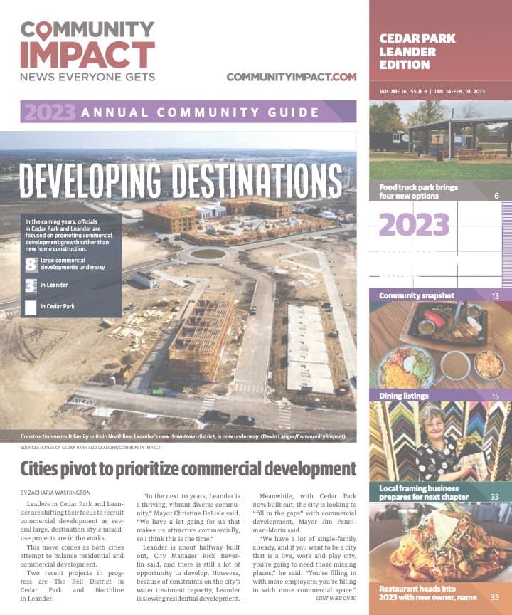 Cedar Park cover — January 2023