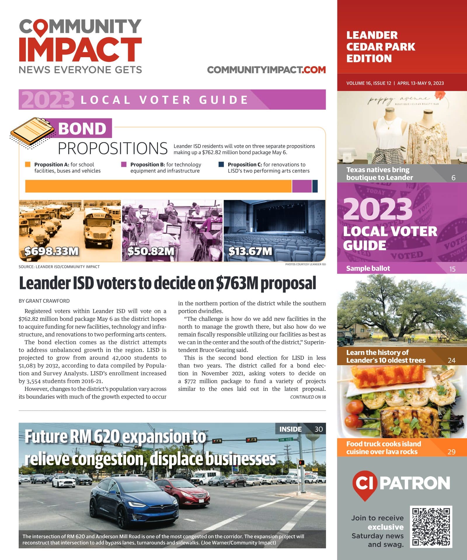 Cedar Park cover — April 2023