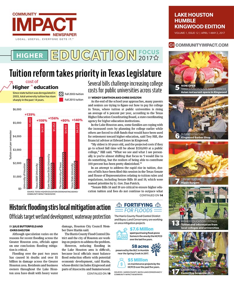 Lake Houston - Humble - Kingwood cover — April 2017
