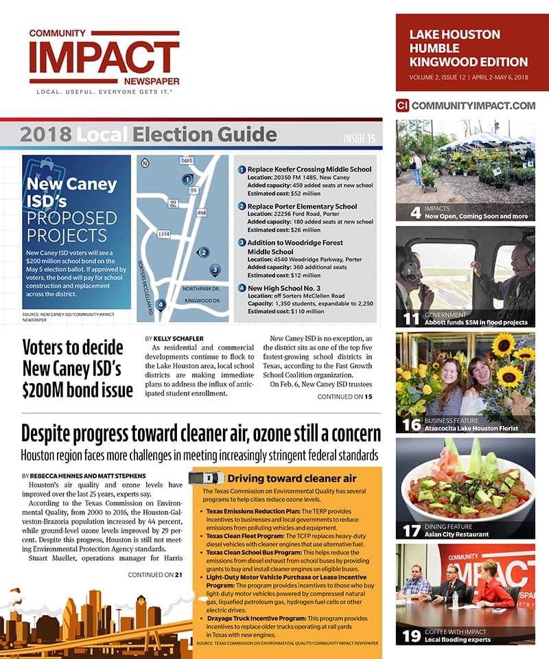 Lake Houston - Humble - Kingwood cover — April 2018