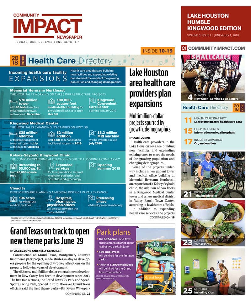 Lake Houston - Humble - Kingwood cover — June 2018