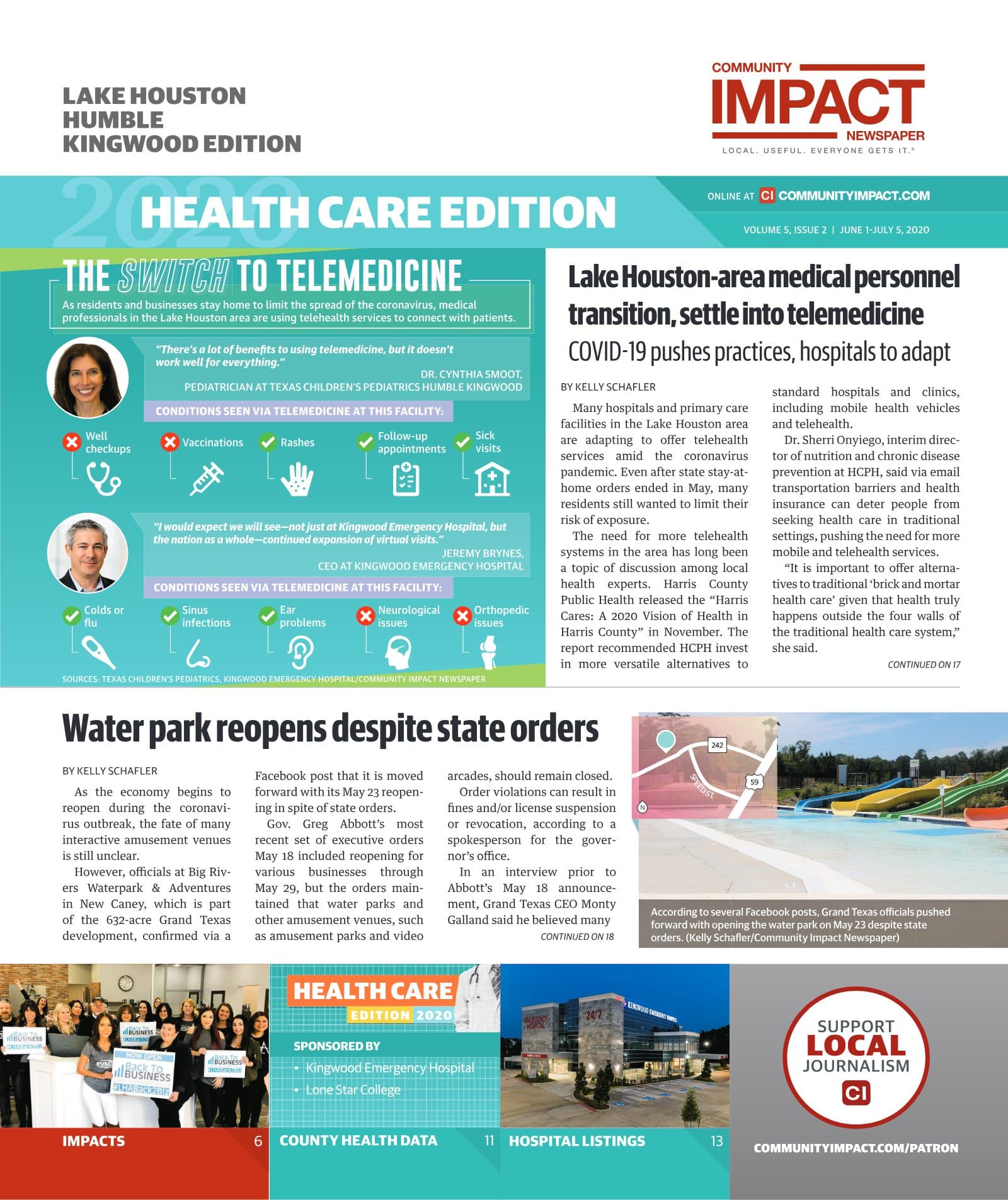 Lake Houston - Humble - Kingwood cover — June 2020
