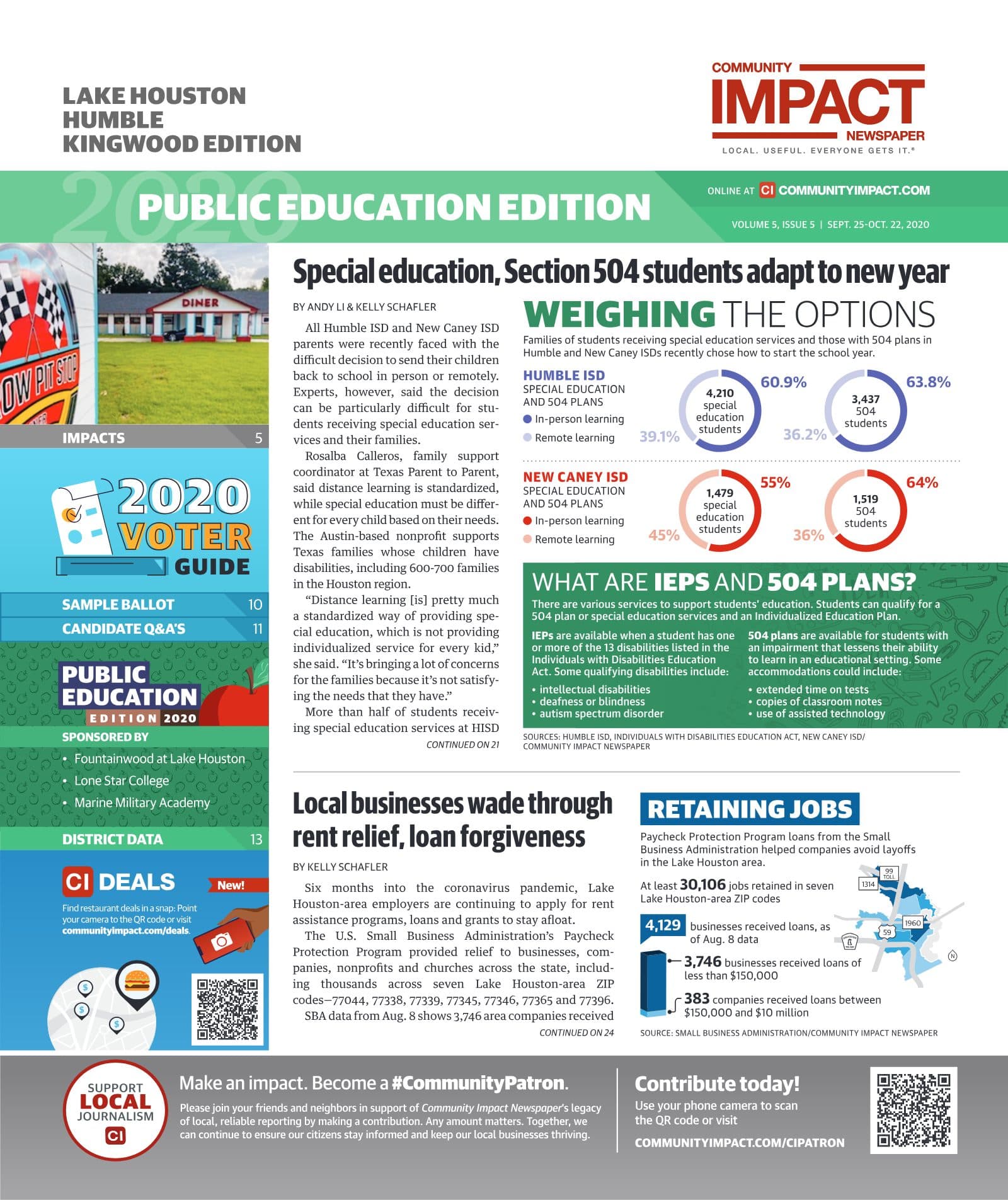 Lake Houston - Humble - Kingwood cover — September 2020