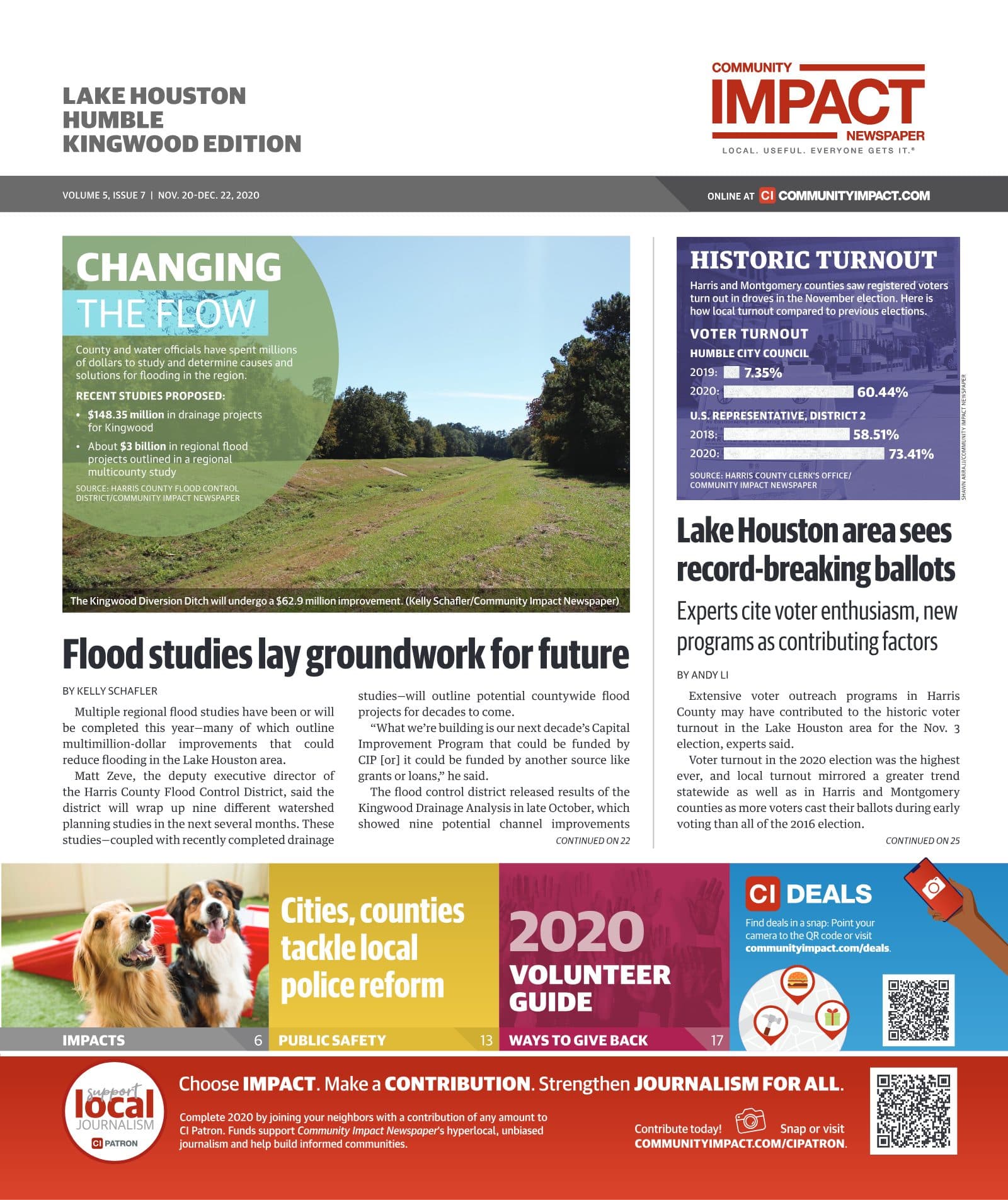 Lake Houston - Humble - Kingwood cover — November 2020