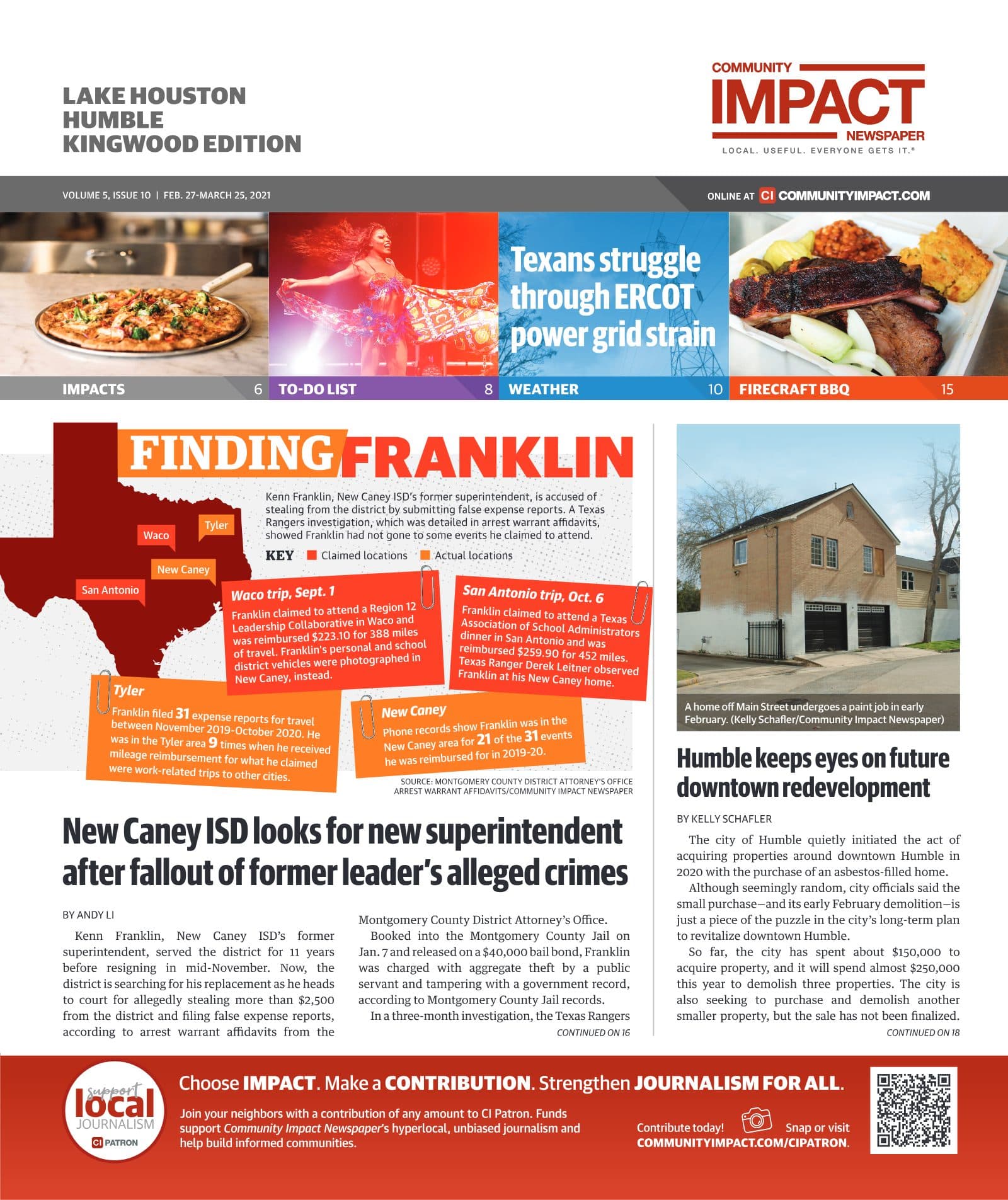 Lake Houston - Humble - Kingwood cover — February 2021