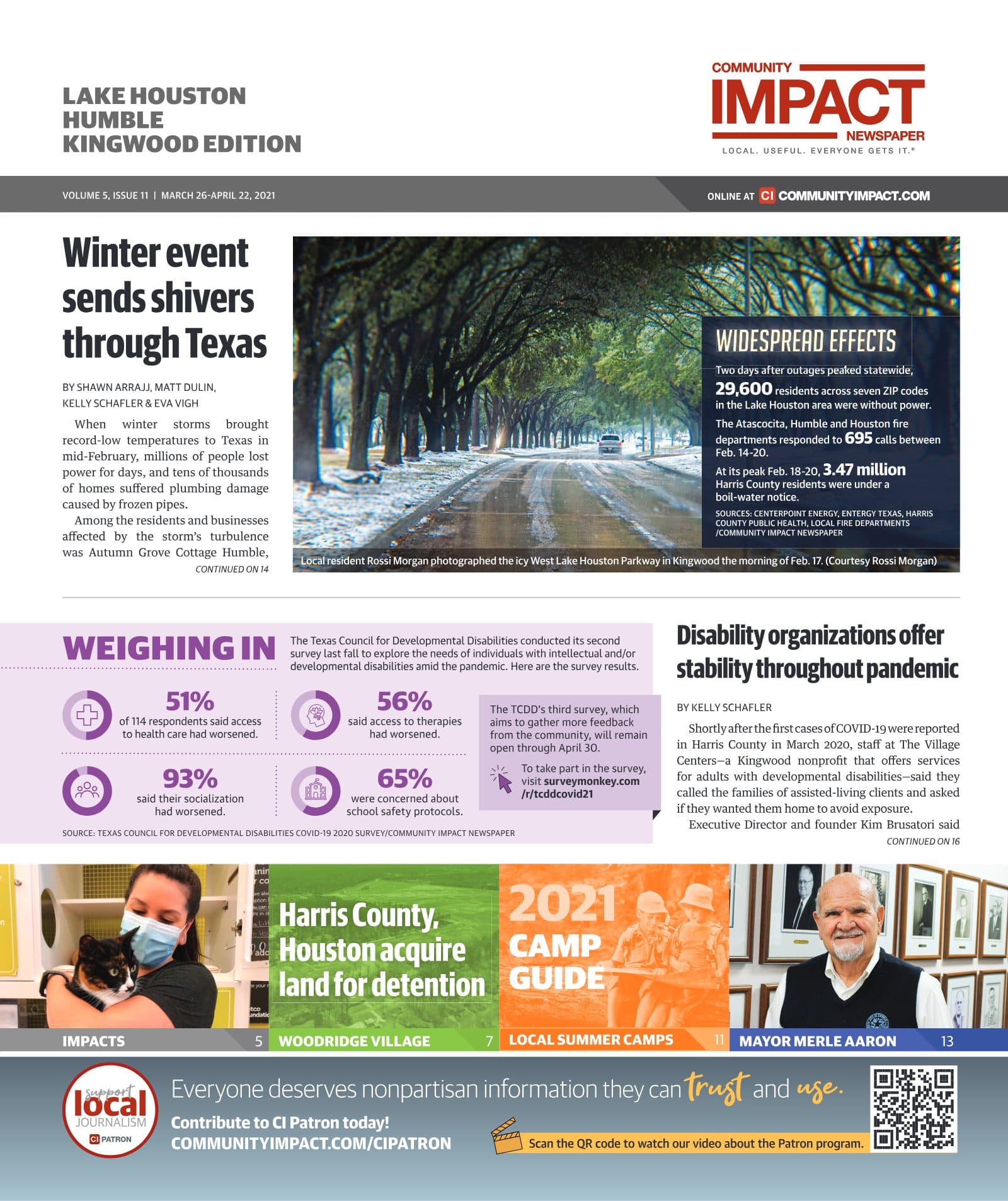 Lake Houston - Humble - Kingwood cover — March 2021