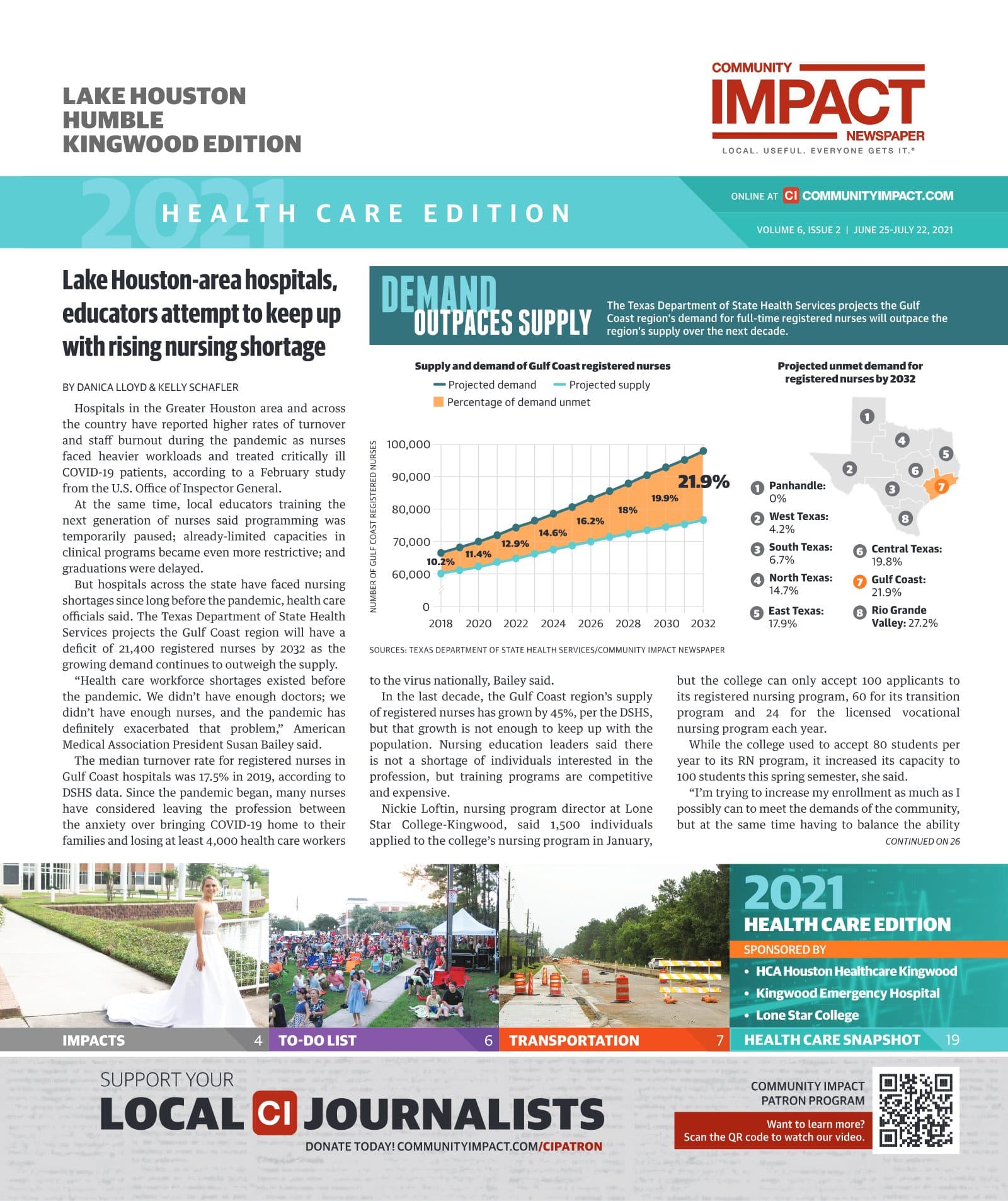 Lake Houston - Humble - Kingwood cover — June 2021