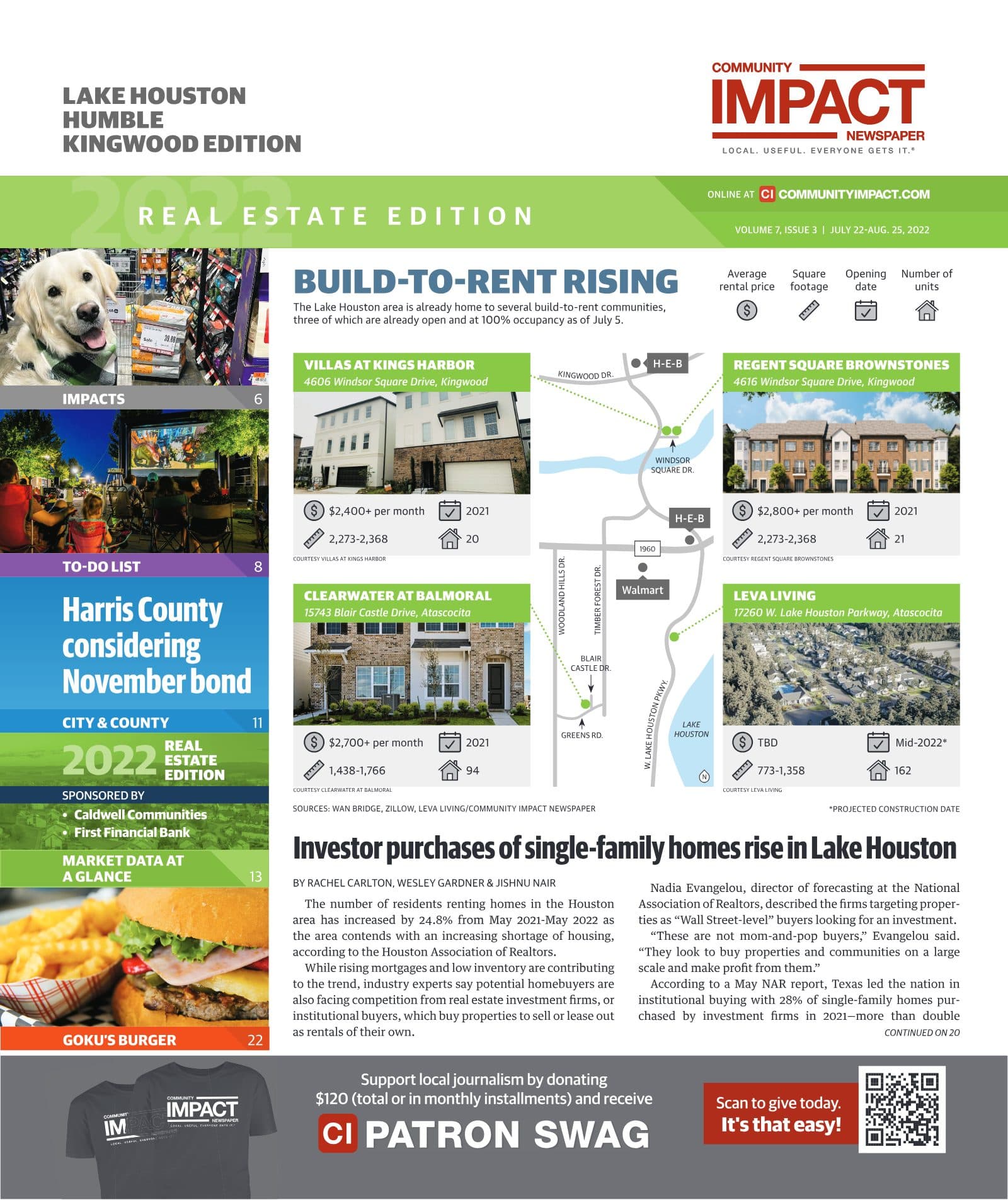 Lake Houston - Humble - Kingwood cover — July 2022