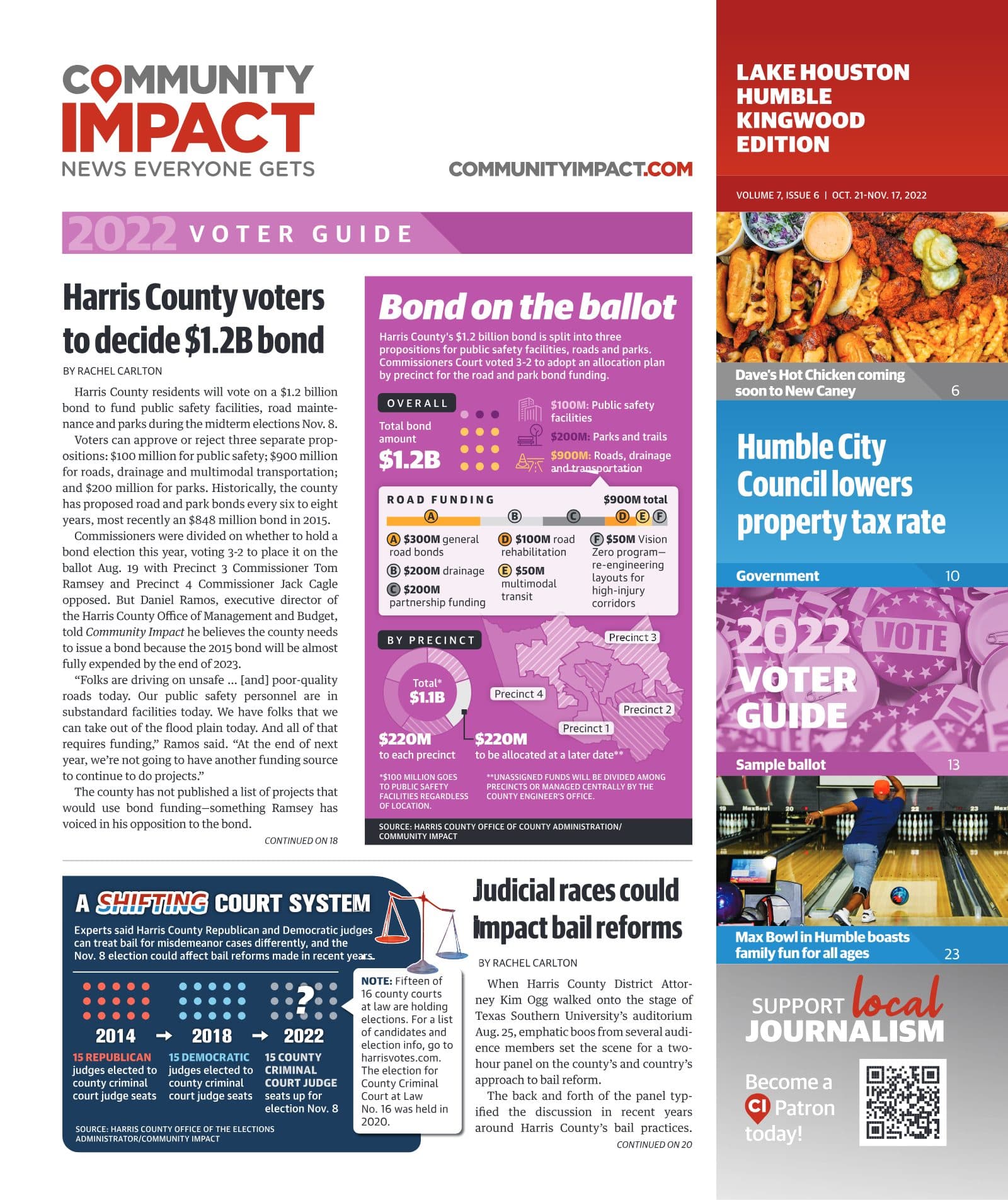 Lake Houston - Humble - Kingwood cover — October 2022
