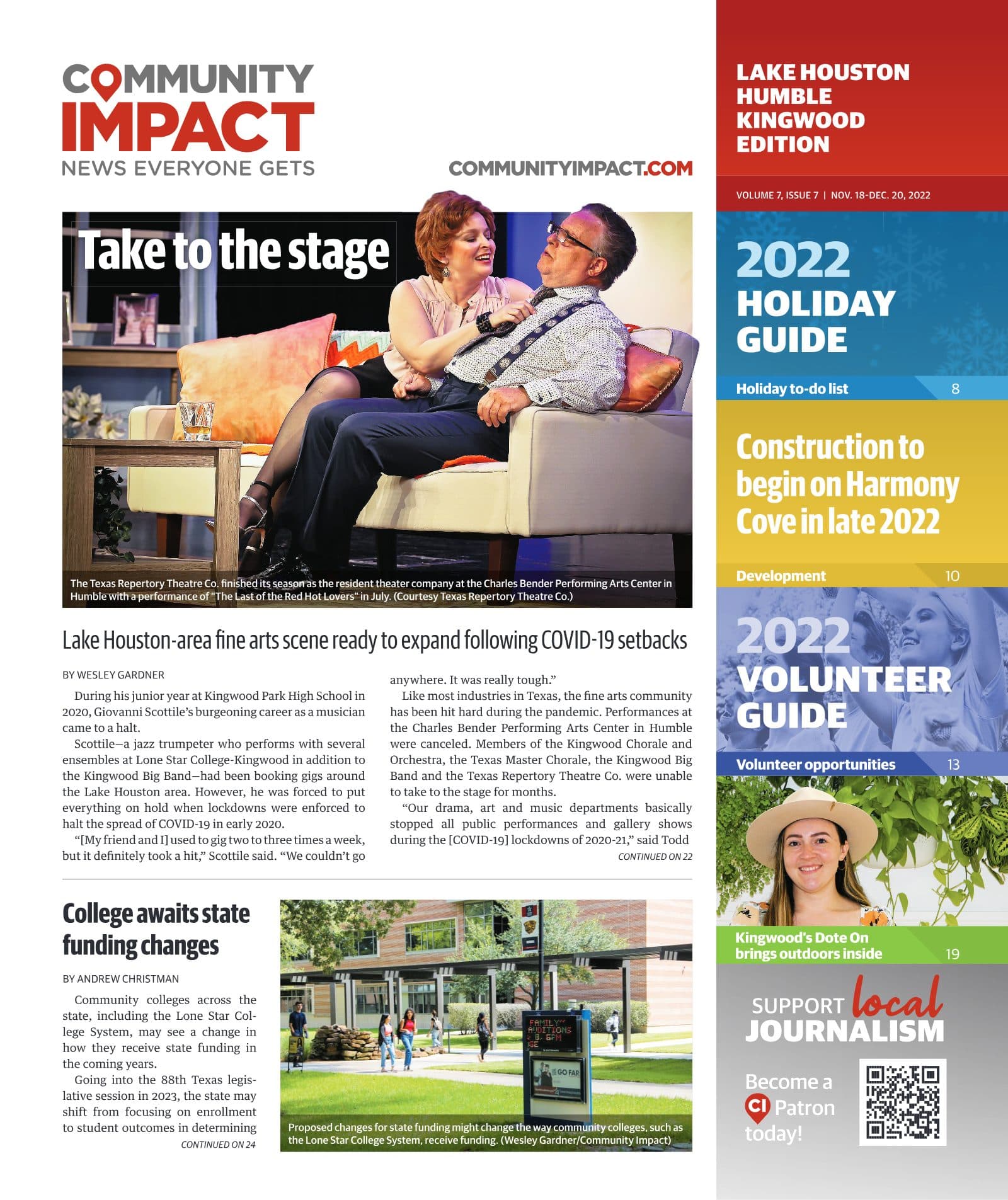 Lake Houston - Humble - Kingwood cover — November 2022