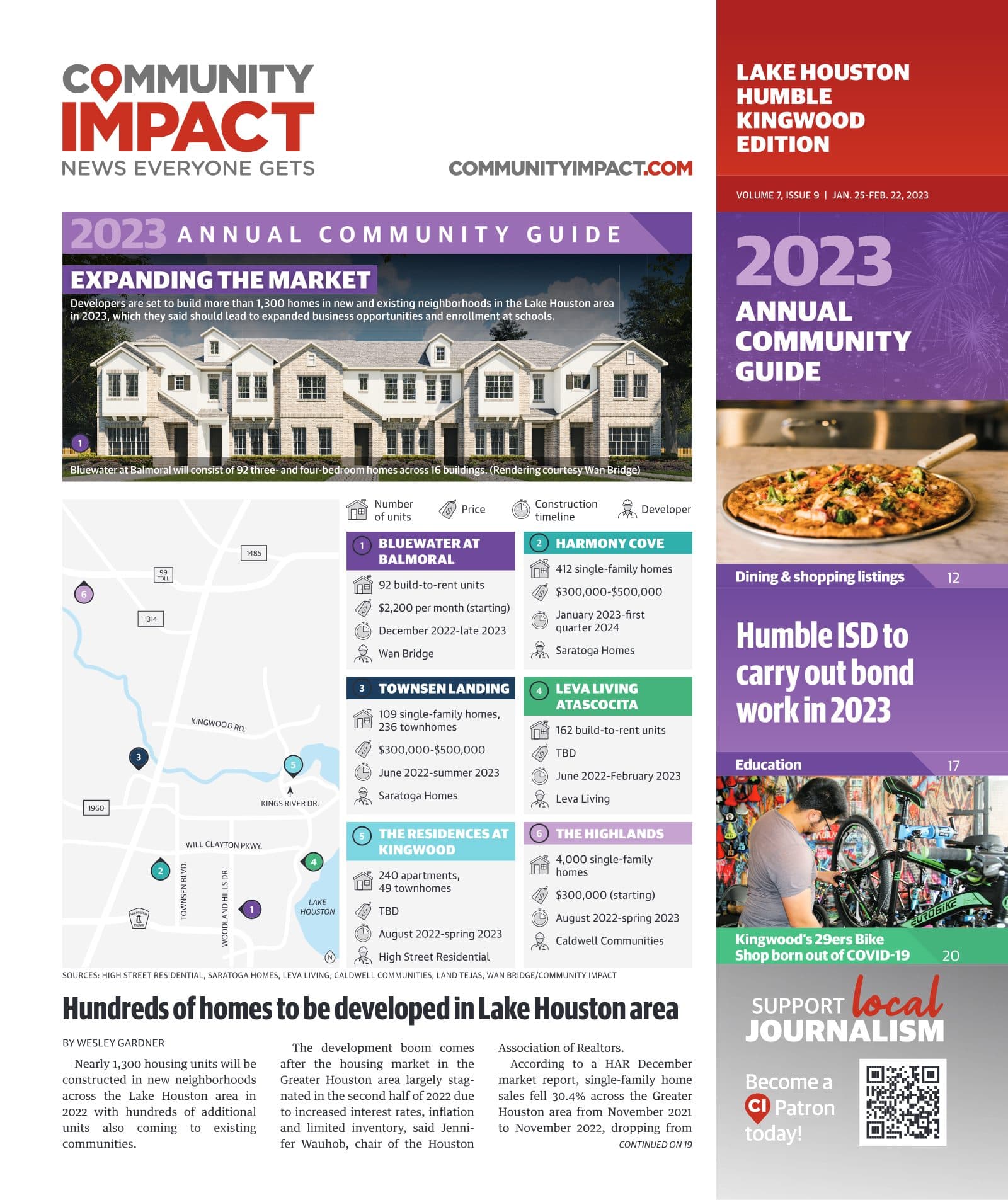 Lake Houston - Humble - Kingwood cover — January 2023