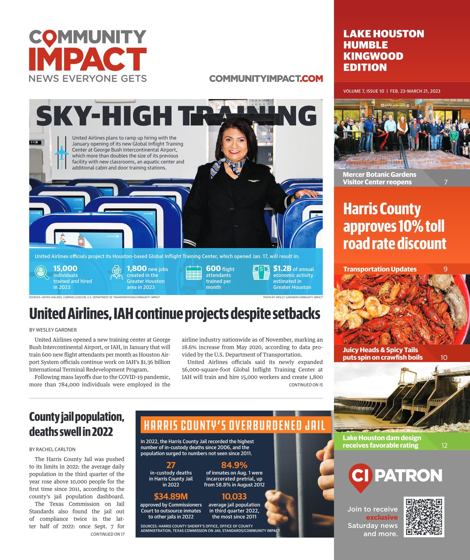 Lake Houston - Humble - Kingwood cover — February 2023