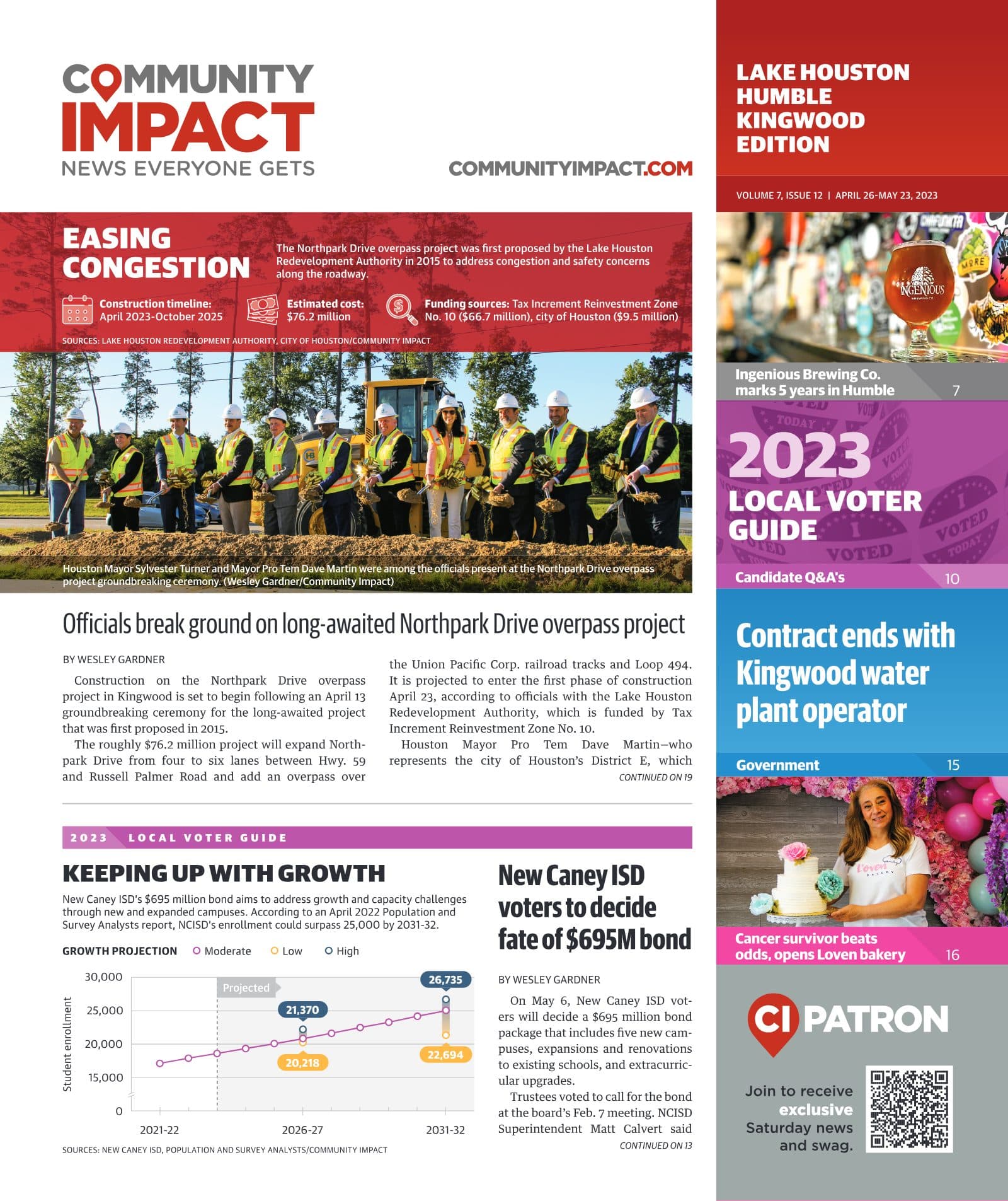 Lake Houston - Humble - Kingwood cover — April 2023