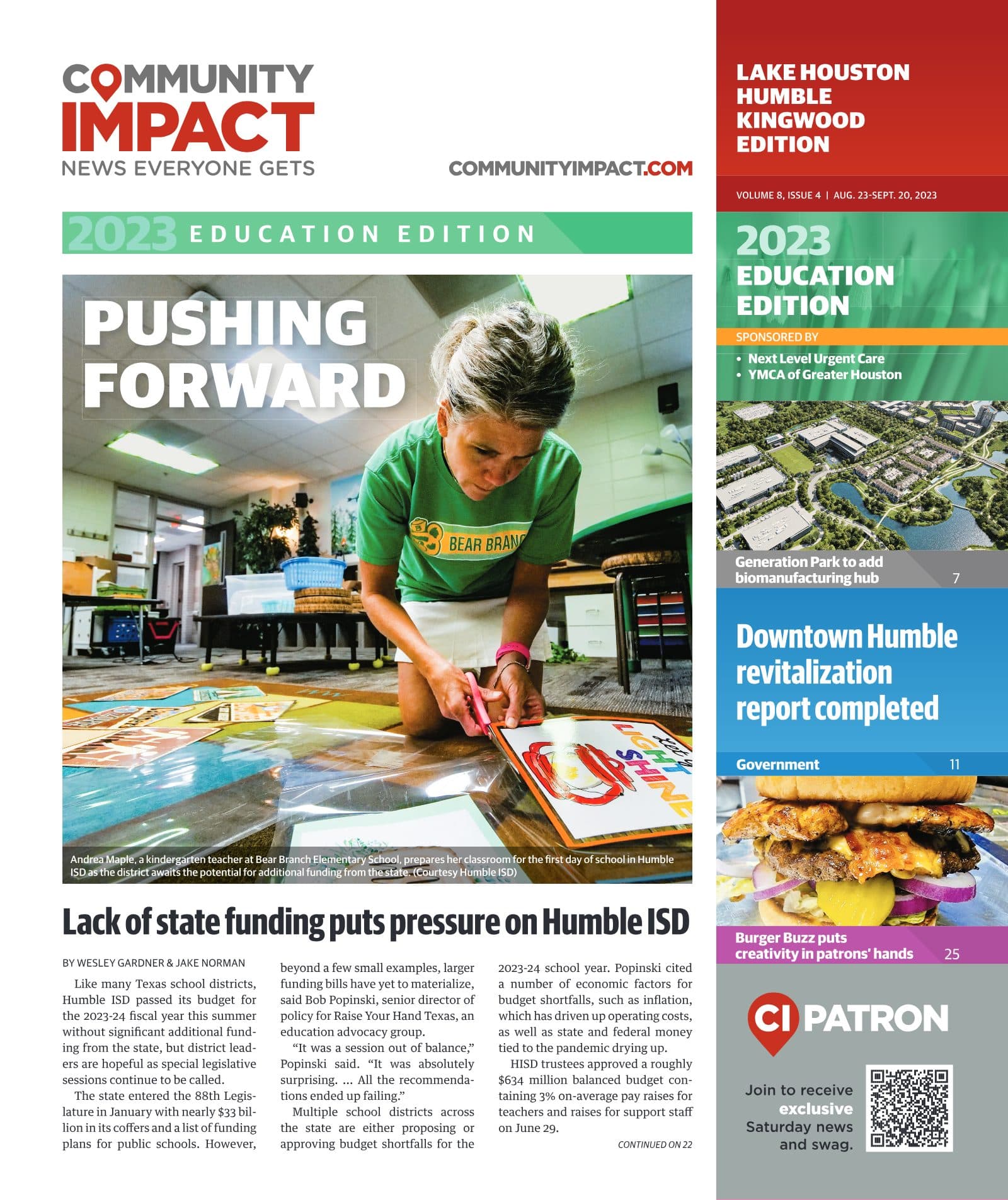 Lake Houston - Humble - Kingwood cover — August 2023