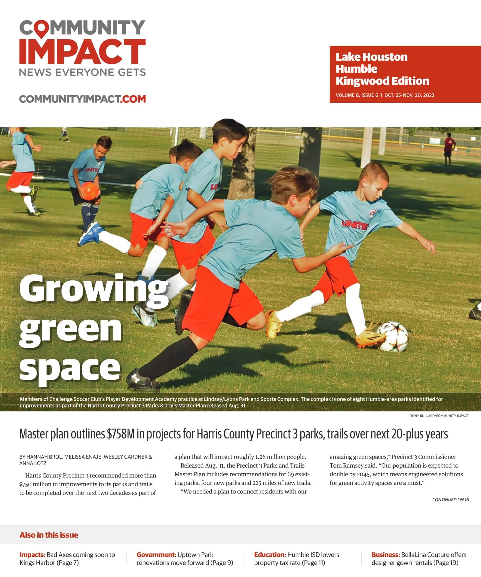 Lake Houston - Humble - Kingwood cover — October 2023