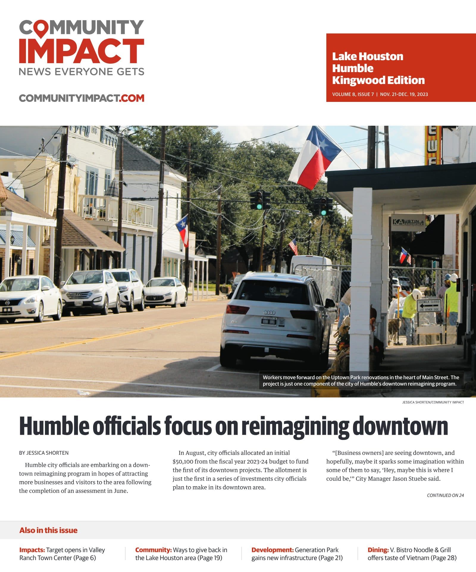 Lake Houston - Humble - Kingwood cover — November 2023