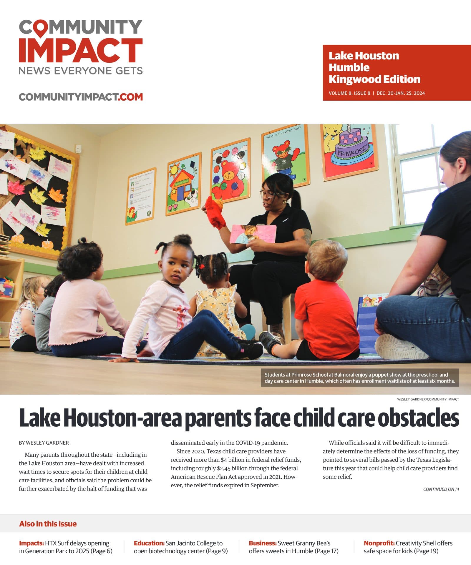 Lake Houston - Humble - Kingwood cover — December 2023