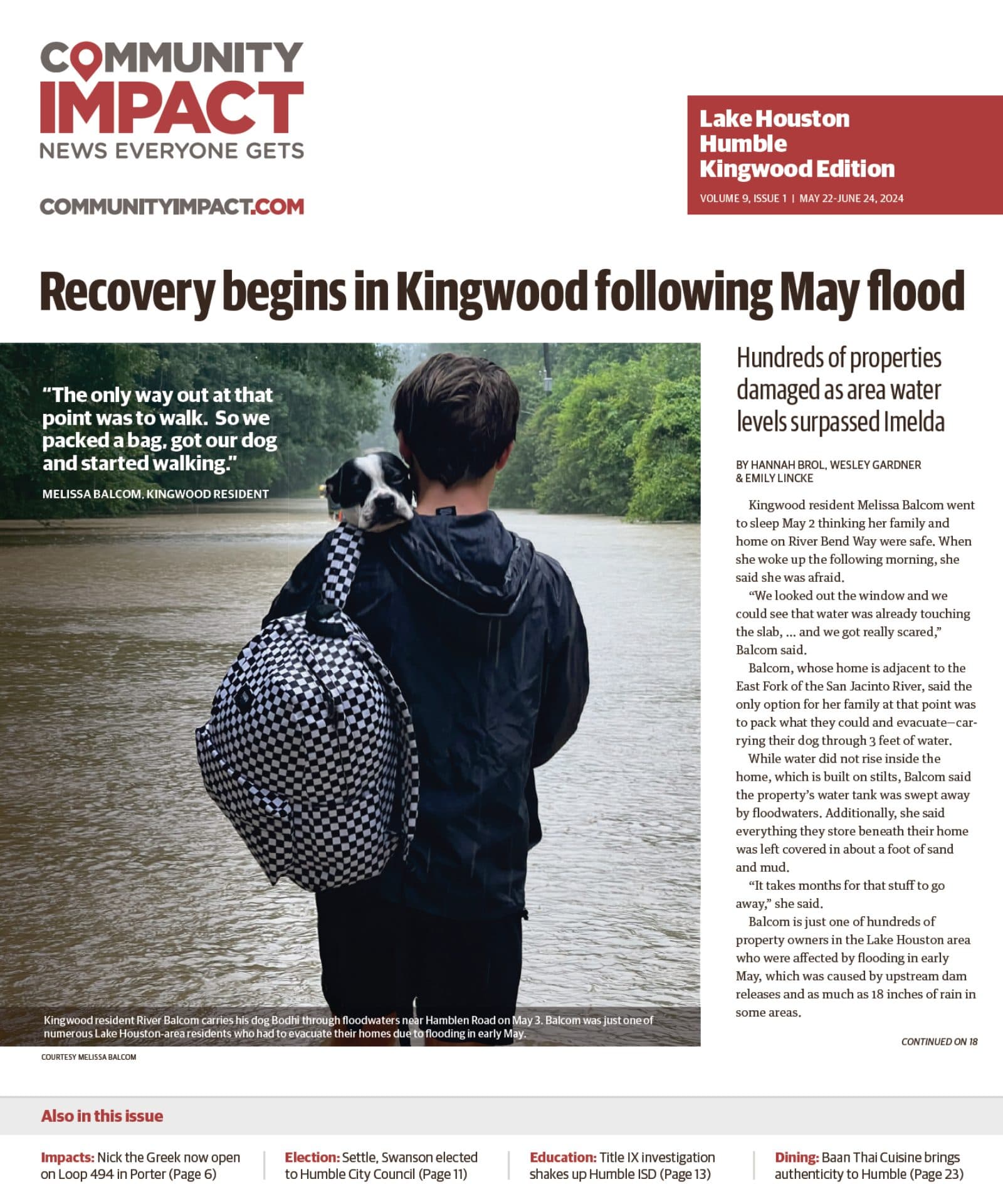 Lake Houston - Humble - Kingwood cover — May 2024