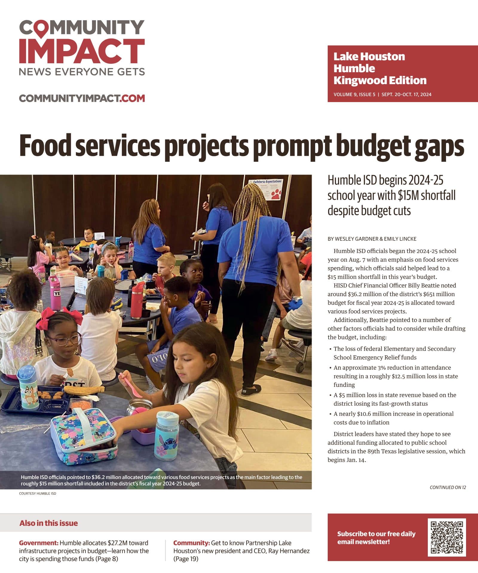 Lake Houston - Humble - Kingwood cover — September 2024