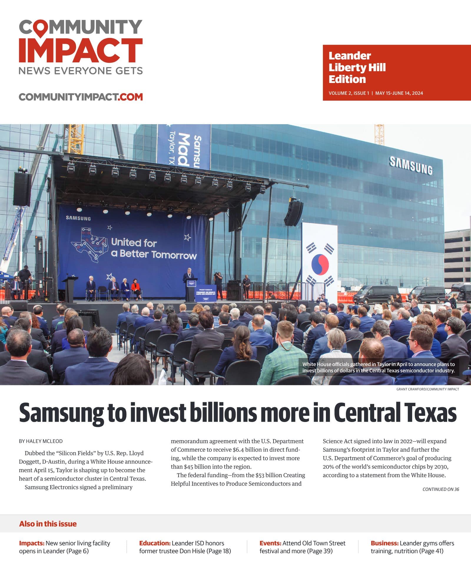 Leander - Liberty Hill cover — May 2024