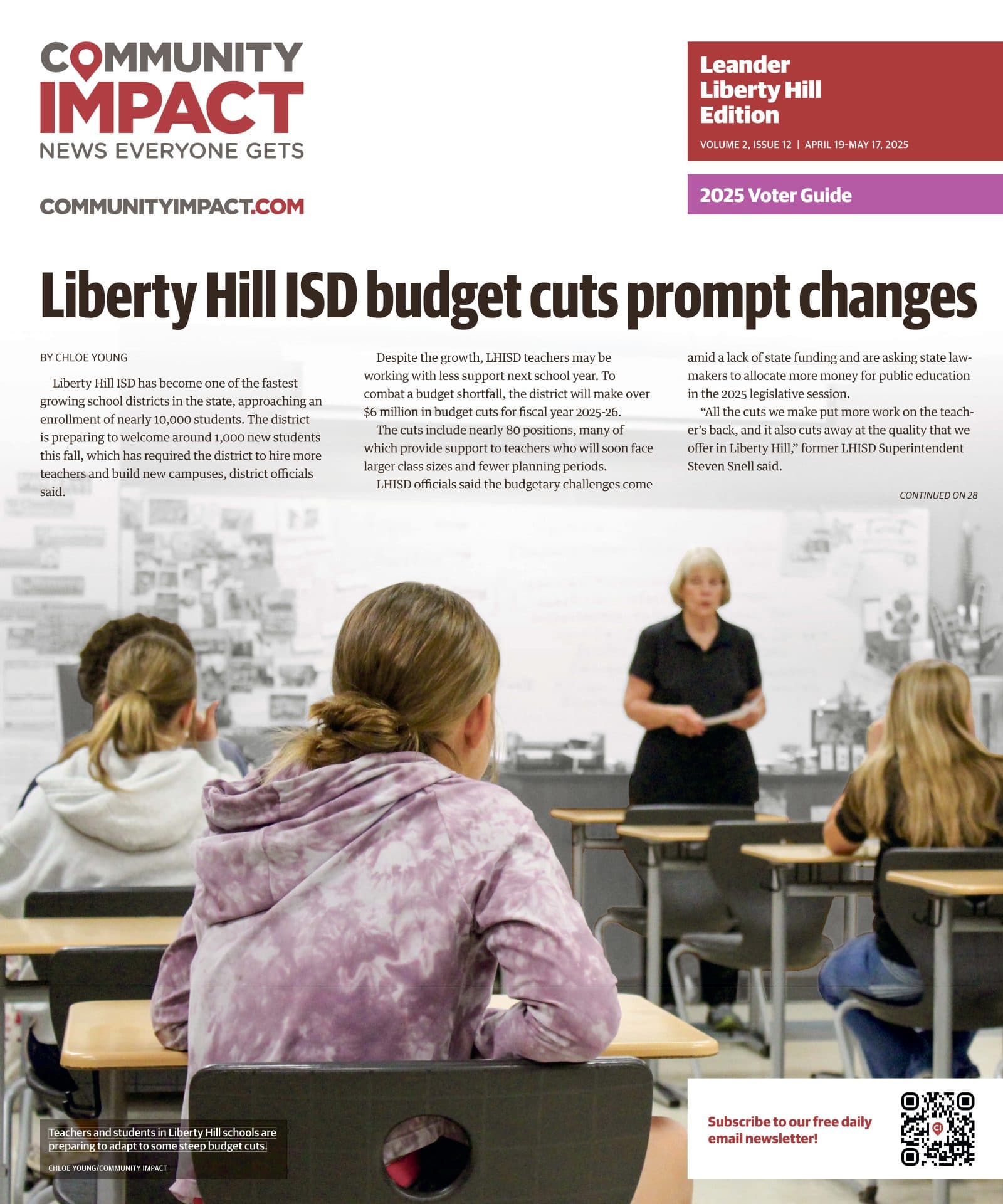 Leander - Liberty Hill cover — April 2025