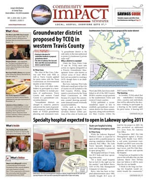 Lake Travis - Westlake cover — December 2010